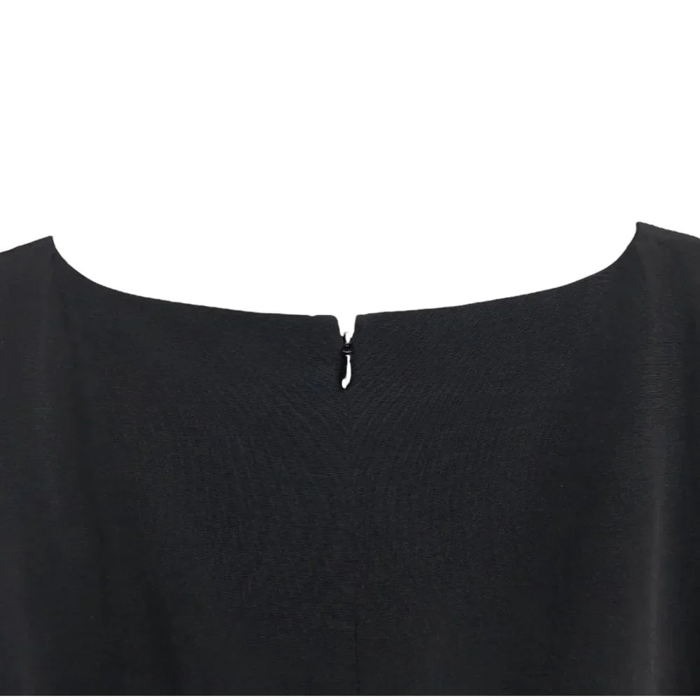 NWT Staud Iris Mini Dress in Black Women's Size 10 - Picture 4 of 6